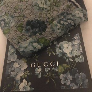 GUCCI Blooms Fringe-Trimmed Scarf